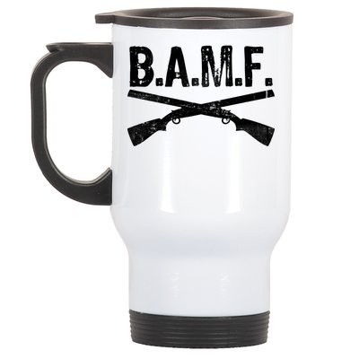 B.A.M.F. Guns Badass Stainless Steel Travel Mug