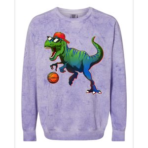 B-Ball T-Rex Colorblast Crewneck Sweatshirt