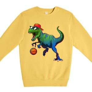 B-Ball T-Rex Premium Crewneck Sweatshirt