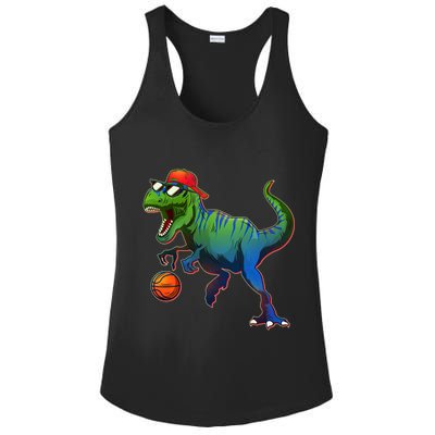 B-Ball T-Rex Ladies PosiCharge Competitor Racerback Tank
