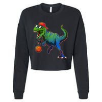 B-Ball T-Rex Cropped Pullover Crew