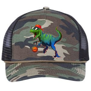 B-Ball T-Rex Retro Rope Trucker Hat Cap