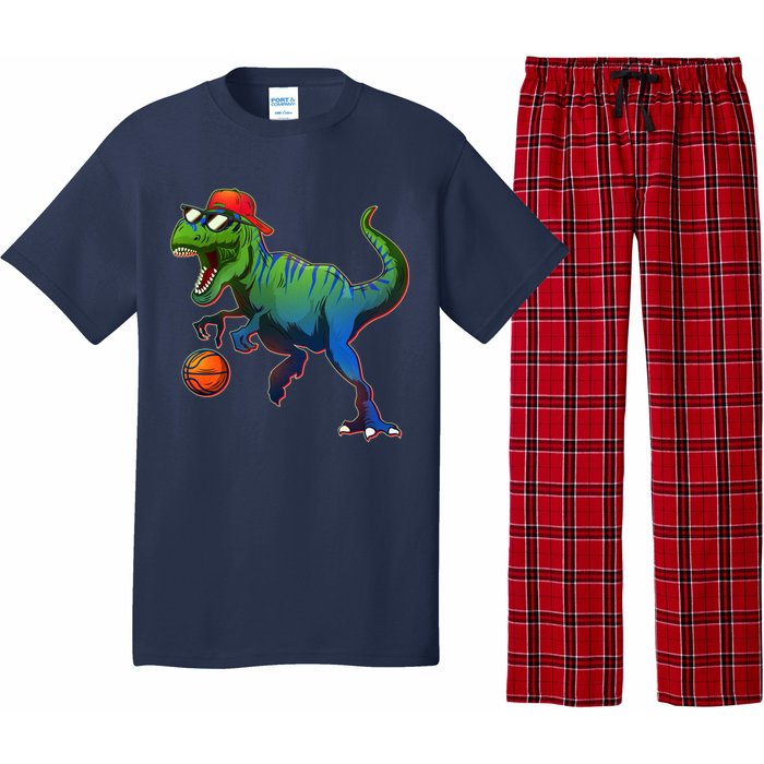 B-Ball T-Rex Pajama Set