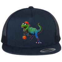 B-Ball T-Rex Flat Bill Trucker Hat