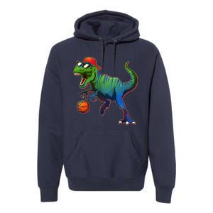 B-Ball T-Rex Premium Hoodie