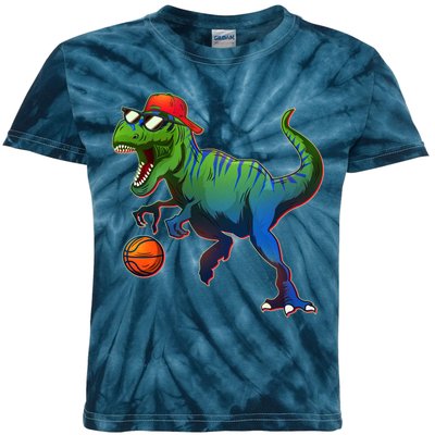 B-Ball T-Rex Kids Tie-Dye T-Shirt