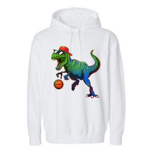 B-Ball T-Rex Garment-Dyed Fleece Hoodie