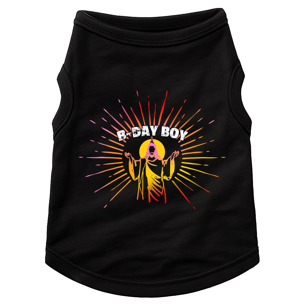 B-Day Boy Jesus Birthday Doggie Tank