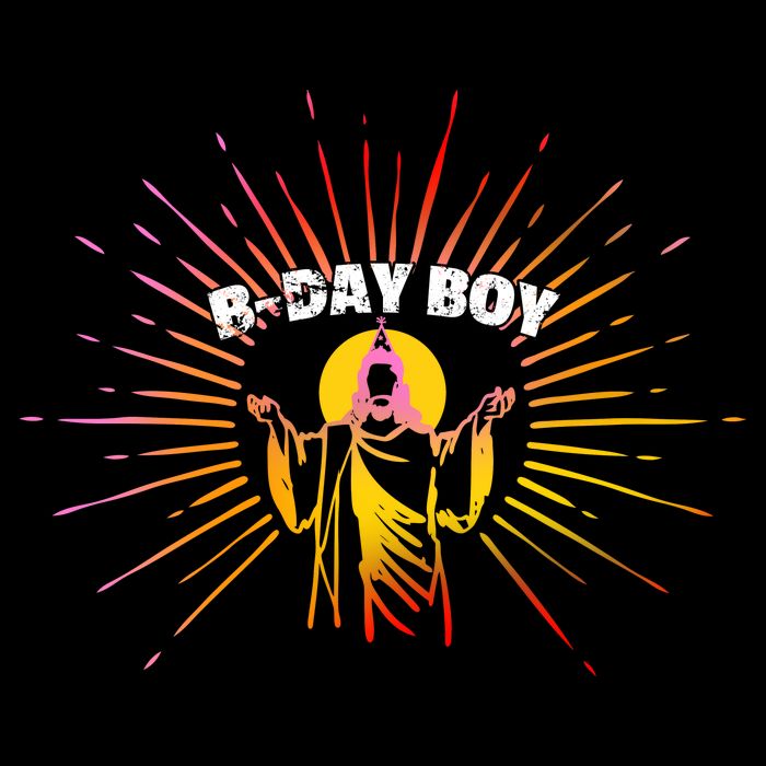 B-Day Boy Jesus Birthday City Backpack