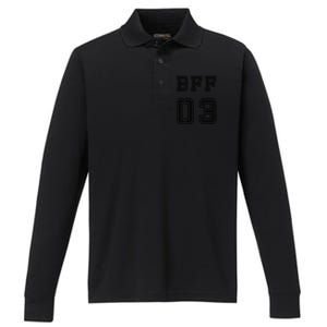 Bff 03 Bff For 2 Best Friend Matching Bff For 4 Bff For 3 Performance Long Sleeve Polo