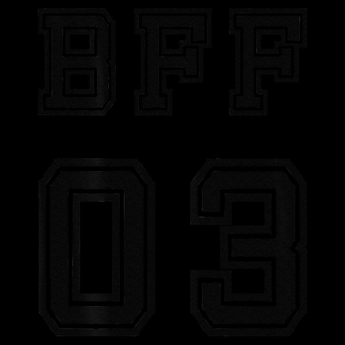 Bff 03 Bff For 2 Best Friend Matching Bff For 4 Bff For 3 Baby Bodysuit