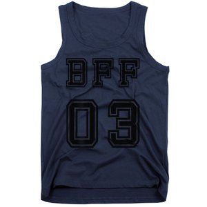 Bff 03 Bff For 2 Best Friend Matching Bff For 4 Bff For 3 Tank Top