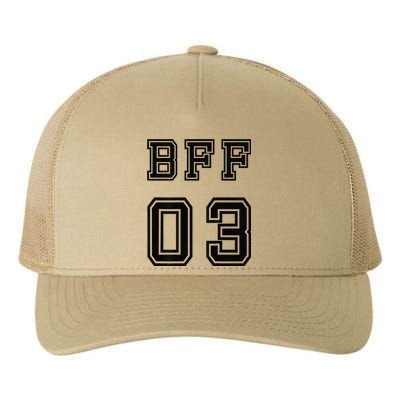 Bff 03 Bff For 2 Best Friend Matching Bff For 4 Bff For 3 Yupoong Adult 5-Panel Trucker Hat