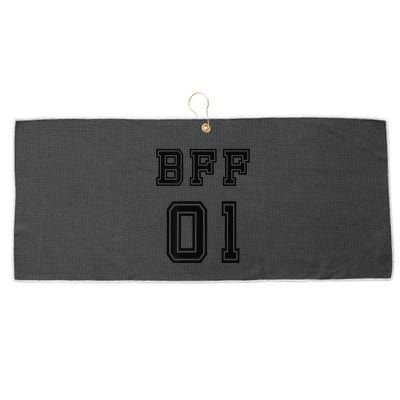 Bff 01 Bff For 2 Best Friend Matching Bff For 4 Bff For 3 Large Microfiber Waffle Golf Towel