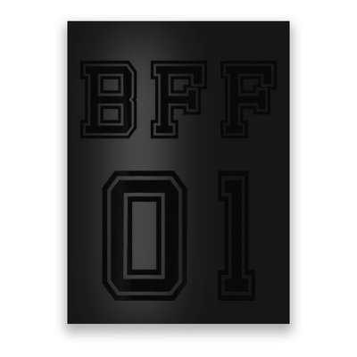 Bff 01 Bff For 2 Best Friend Matching Bff For 4 Bff For 3 Poster