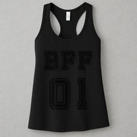 Bff 01 Bff For 2 Best Friend Matching Bff For 4 Bff For 3 Womens Tank Top