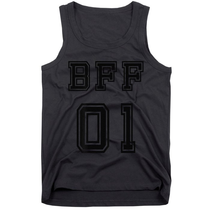 Bff 01 Bff For 2 Best Friend Matching Bff For 4 Bff For 3 Tank Top