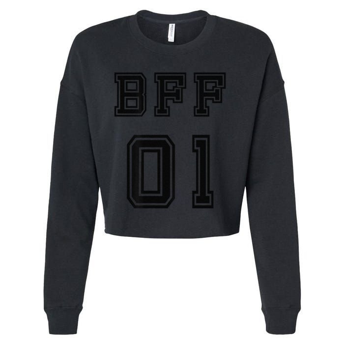 Bff 01 Bff For 2 Best Friend Matching Bff For 4 Bff For 3 Cropped Pullover Crew