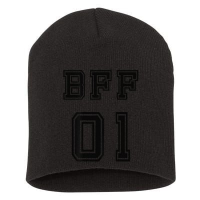 Bff 01 Bff For 2 Best Friend Matching Bff For 4 Bff For 3 Short Acrylic Beanie