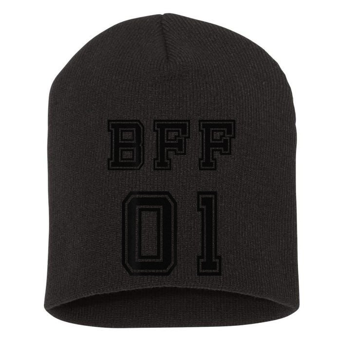 Bff 01 Bff For 2 Best Friend Matching Bff For 4 Bff For 3 Short Acrylic Beanie