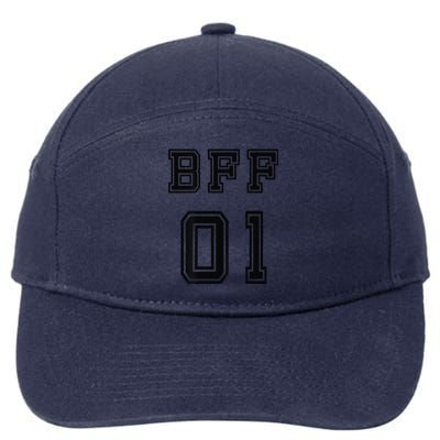 Bff 01 Bff For 2 Best Friend Matching Bff For 4 Bff For 3 7-Panel Snapback Hat