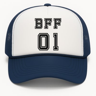 Bff 01 Bff For 2 Best Friend Matching Bff For 4 Bff For 3 Trucker Hat