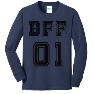 Bff 01 Bff For 2 Best Friend Matching Bff For 4 Bff For 3 Kids Long Sleeve Shirt