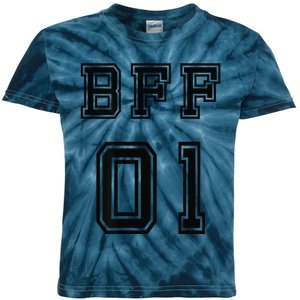 Bff 01 Bff For 2 Best Friend Matching Bff For 4 Bff For 3 Kids Tie-Dye T-Shirt