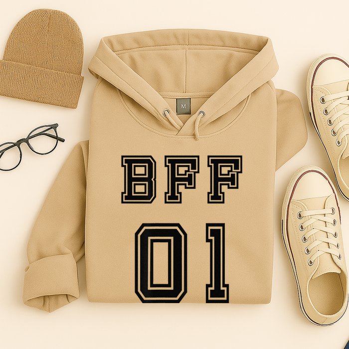Bff 01 Bff For 2 Best Friend Matching Bff For 4 Bff For 3 Hoodie