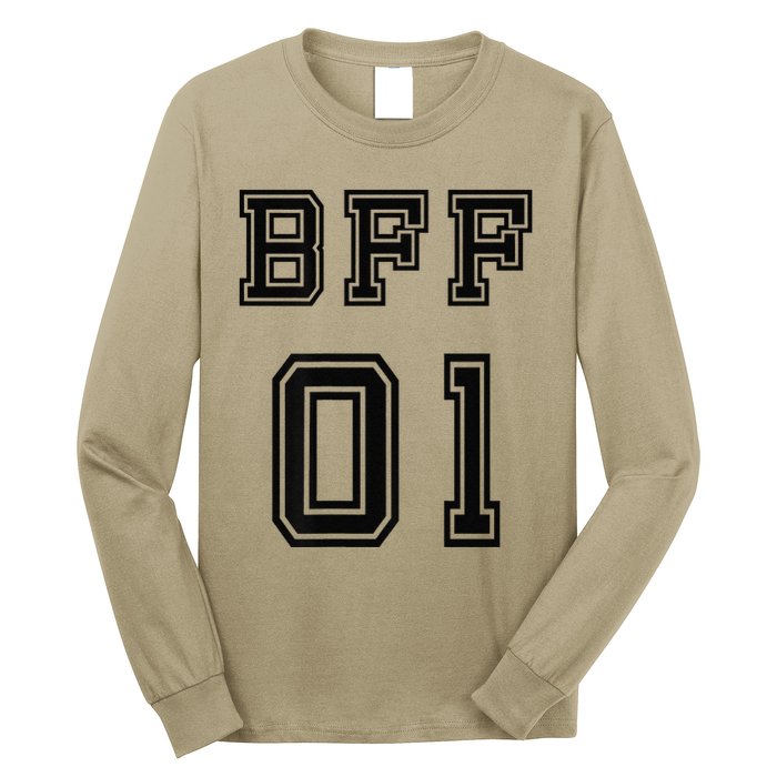 Bff 01 Bff For 2 Best Friend Matching Bff For 4 Bff For 3 Long Sleeve Shirt