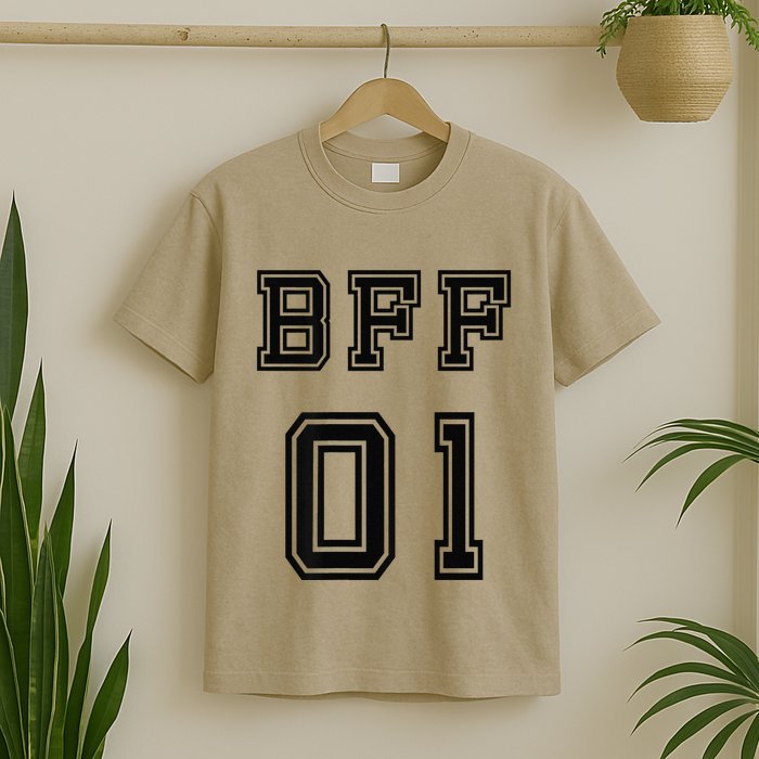 Bff 01 Bff For 2 Best Friend Matching Bff For 4 Bff For 3 T-Shirt