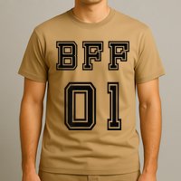 Bff 01 Bff For 2 Best Friend Matching Bff For 4 Bff For 3 T-Shirt