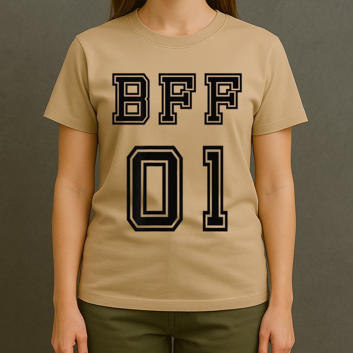 Bff 01 Bff For 2 Best Friend Matching Bff For 4 Bff For 3 T-Shirt