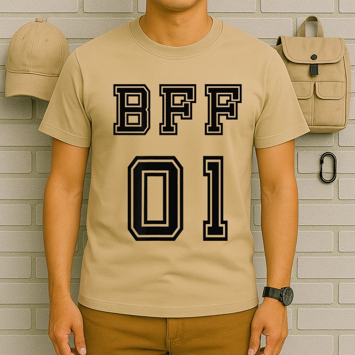 Bff 01 Bff For 2 Best Friend Matching Bff For 4 Bff For 3 T-Shirt