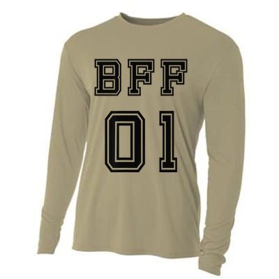 Bff 01 Bff For 2 Best Friend Matching Bff For 4 Bff For 3 Cooling Performance Long Sleeve Crew