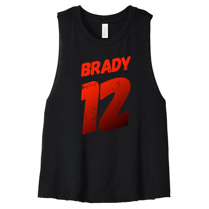 Brady 12 Women's Racerback Cropped Tank