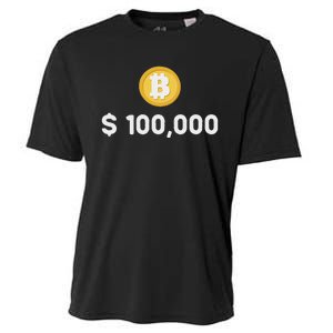 Bitcoin 100000 $ Bitcoin 100k Bitcoin Hodler And Holder Cooling Performance Crew T-Shirt