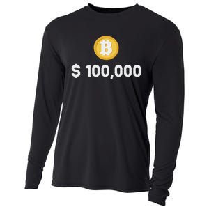 Bitcoin 100000 $ Bitcoin 100k Bitcoin Hodler And Holder Cooling Performance Long Sleeve Crew