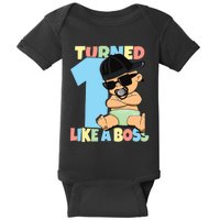 Baby 1st Birthday Boy Girl 1 Year Like a Boss Baby Bodysuit