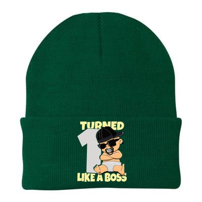 Baby 1st Birthday Boy Girl 1 Year Like a Boss Knit Cap Winter Beanie