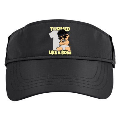 Baby 1st Birthday Boy Girl 1 Year Like a Boss Adult Drive Performance Visor