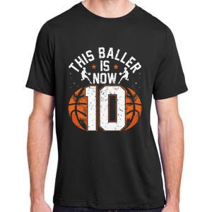 Basketball 10th Birthday 10 Years Old Basketballer Adult ChromaSoft Performance T-Shirt