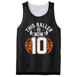 Basketball 10th Birthday 10 Years Old Basketballer Mesh Reversible Basketball Jersey Tank