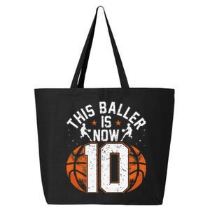 Basketball 10th Birthday 10 Years Old Basketballer 25L Jumbo Tote