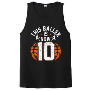 Basketball 10th Birthday 10 Years Old Basketballer PosiCharge Competitor Tank