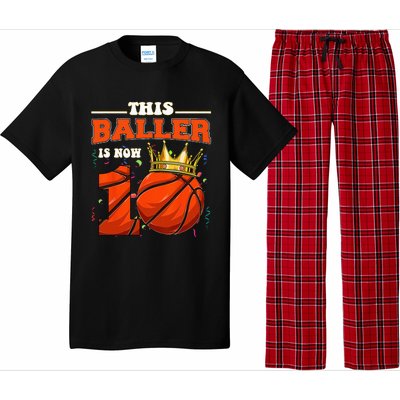 Basketball 10th Birthday Bball 10 Years Old Pajama Set