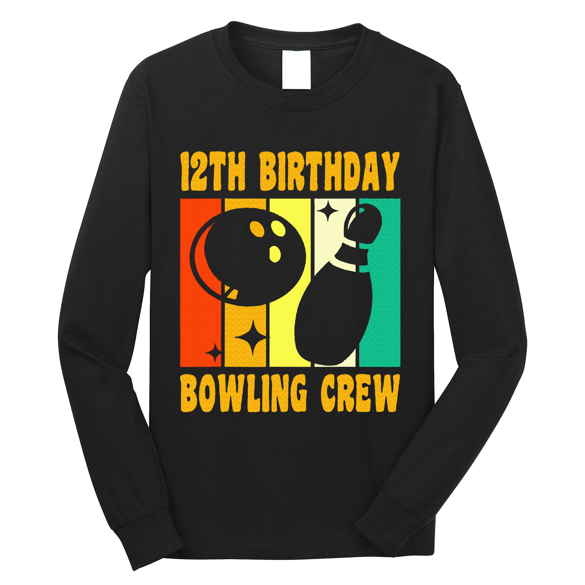 Bowling 12th Birthday Long Sleeve Shirt