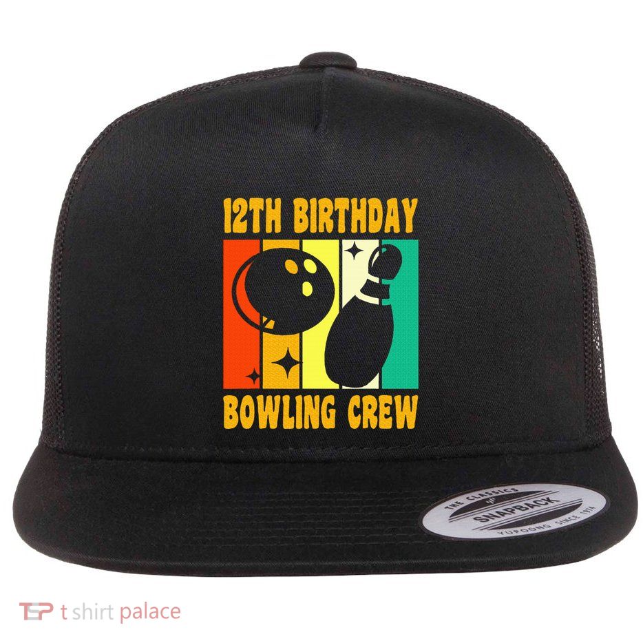 Bowling 12th Birthday Flatbill Hat