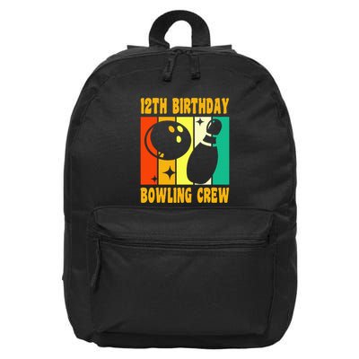 Bowling 12th Birthday 16 in Basic Backpack