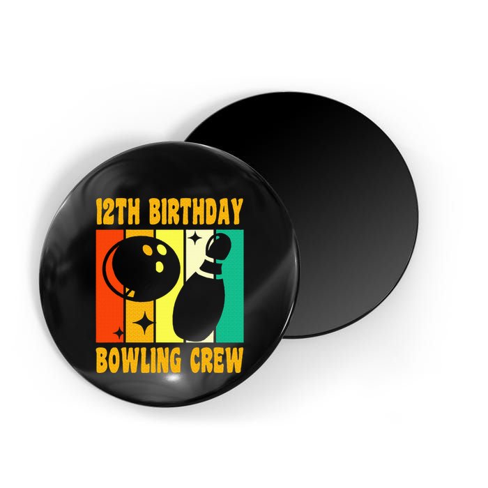 Bowling 12th Birthday Magnet